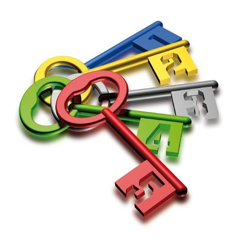 five-keys-numbered-different-colors